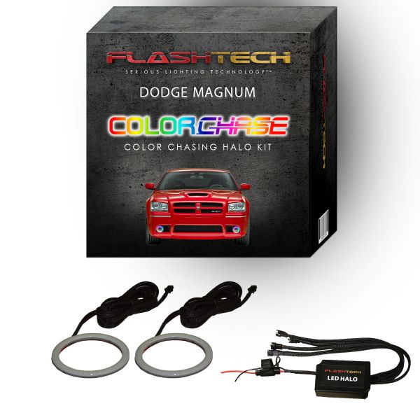 Dodge Magnum ColorChase LED Halo Fog Light Kit 2005-2008