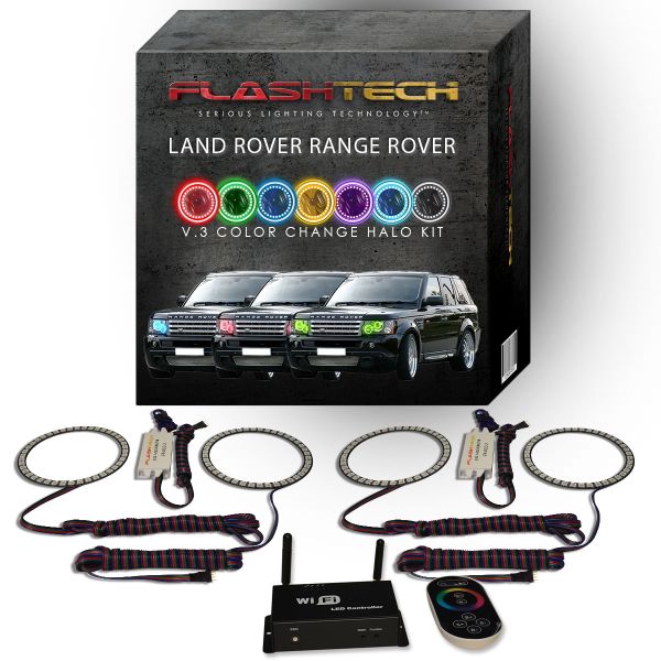 Land Rover Range Rover 2006-2010 V.3 Fusion Color Change LED Halo Headlight Kit with Wifi Remote
