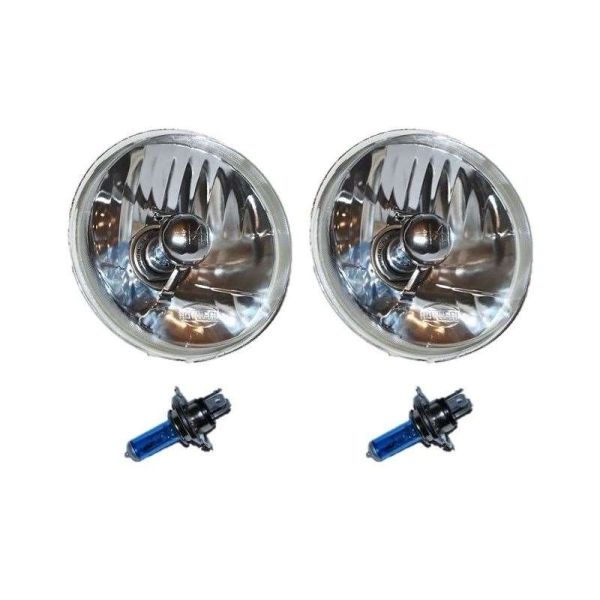 5 3/4" Round Semi Sealed Beam Headlight Assemblies - Pair