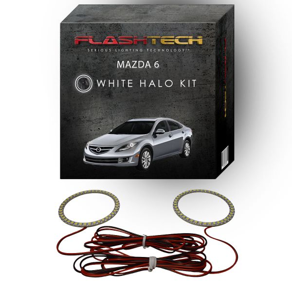 Mazda 6 White LED Halo Headlight Kit 2011-2013