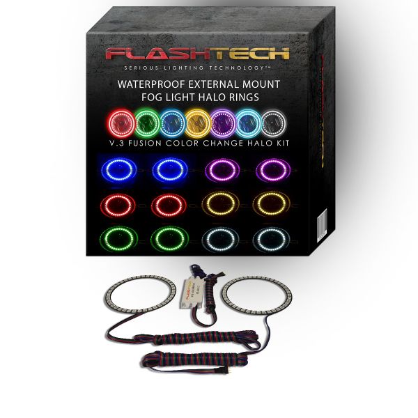 Chrysler Pacifica V.3 Fusion Color Change External Waterproof LED Halo Fog Light Kit 2006-2009