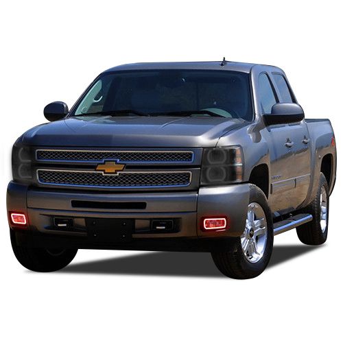 Chevrolet Silverado 2007-2013 Red LED Halo Fog light Kit