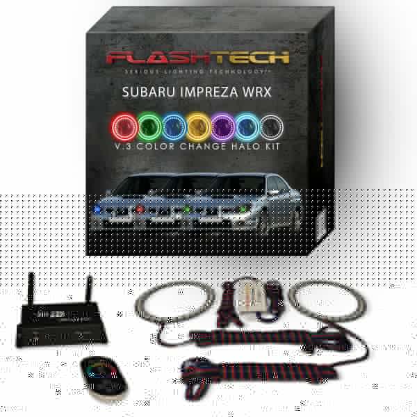 Subaru Impreza WRX 2006-2007 V.3 Fusion Color Change LED Halo Headlight Kit with Wifi Remote