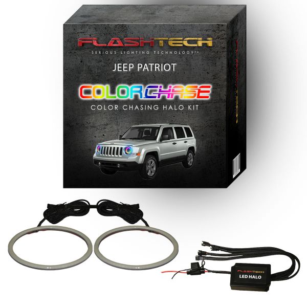 Jeep Patriot ColorChase LED Halo Headlight Kit 2007-2010