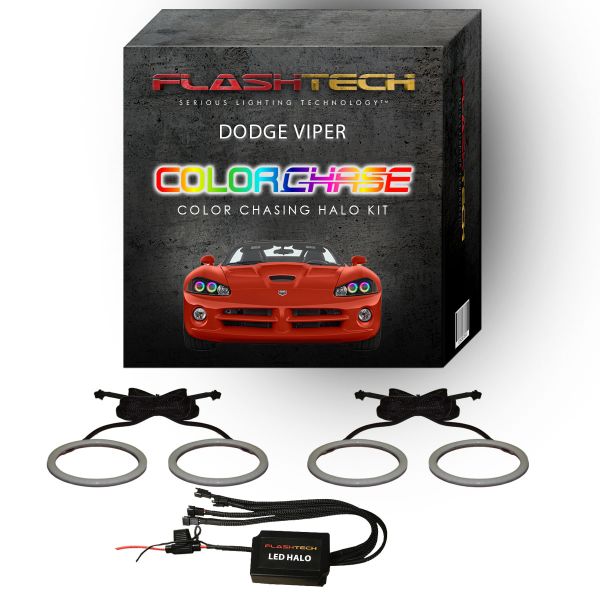Dodge Viper ColorChase LED Halo Headlight Kit 2003-2010