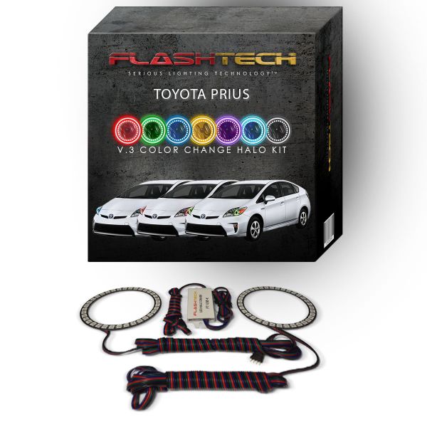 Toyota Prius V.3 Fusion Color Change LED Halo Headlight Kit 2010-2015