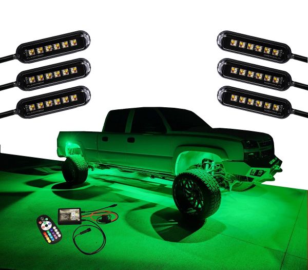 Magnetic Mini6 RGBW 6 Piece Rock Light Kit - Bluetooth RF