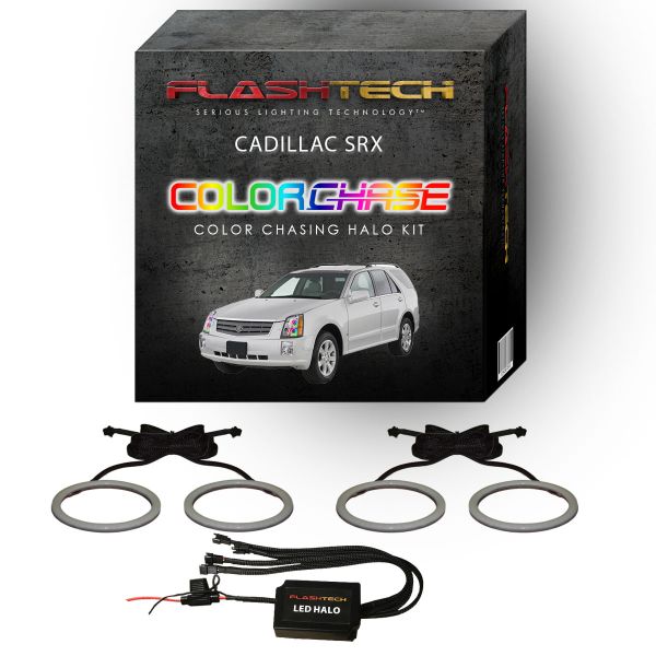 Cadillac SRX ColorChase LED Halo Headlight Kit 2004-2009