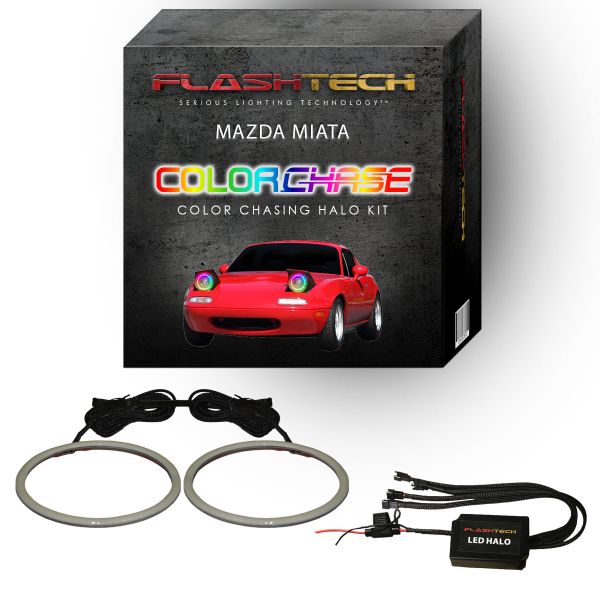 Mazda Miata ColorChase LED Halo Headlight Kit 1990-1997