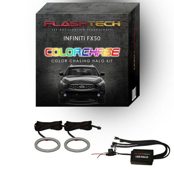Infiniti FX50 ColorChase LED Halo Fog Light Kit 2009-2012