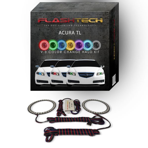 Acura TL V.3 Fusion Color Change LED Halo Headlight Kit 2004-2008