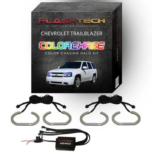 Chevrolet Trailblazer ColorChase LED Halo Headlight Kit 2002-2009