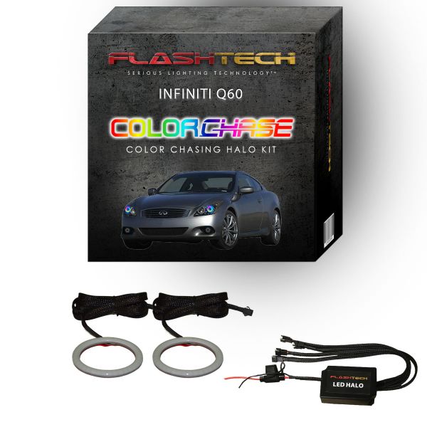 Infiniti Q60 ColorChase LED Halo Headlight Kit 2014-2015