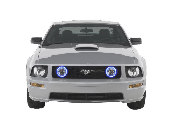 Ford Mustang 2010-2014 Blue LED Halo Fog Light Kit