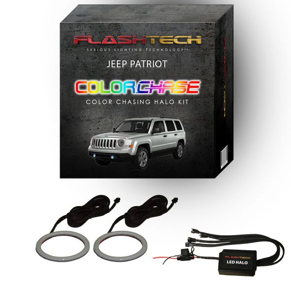Jeep Patriot ColorChase LED Halo Fog Light Kit 2007-2010