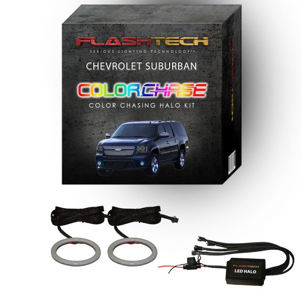 Chevrolet Suburban ColorChase LED Halo Fog Light Kit 2007-2013