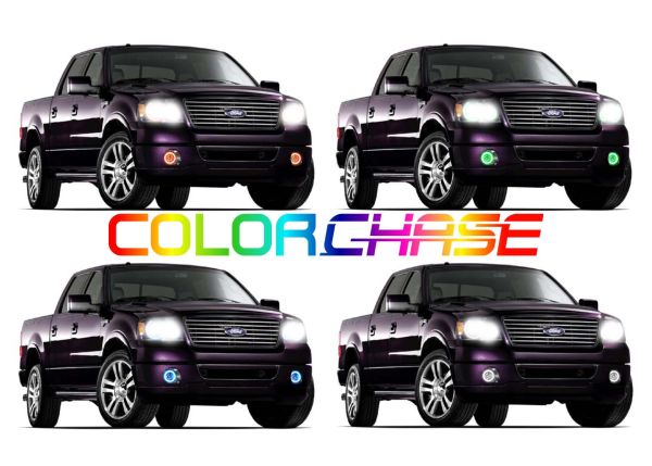 Ford F150 ColorChase LED Halo Fog Light Kit 2004-2015