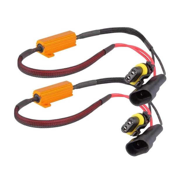 9005 - 9006 - H10 Single Beam 50W Resistor Harness
