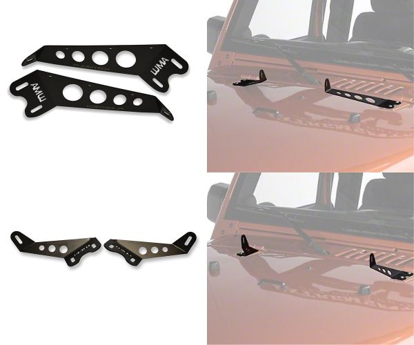 Jeep Wrangler Hood Mount Bracket