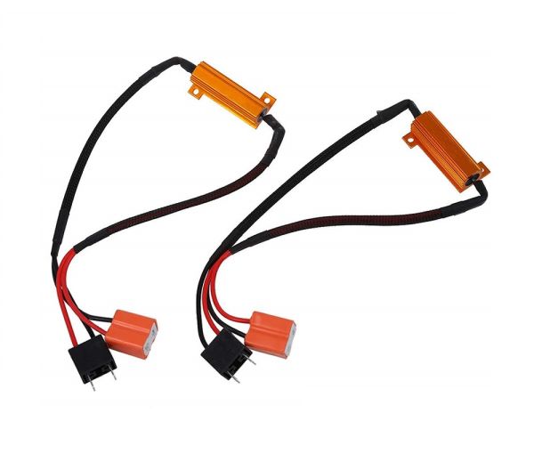 H7 Single Beam 50W Resistor Harness