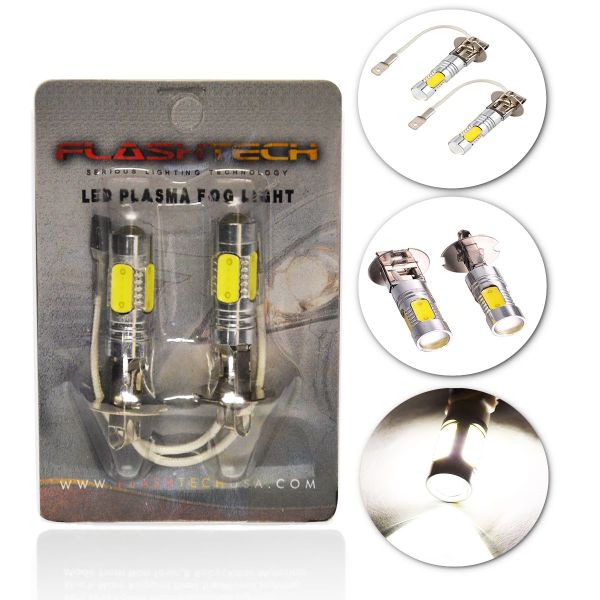 Plasma 7.5W Fog Light LED Bulbs - 6000K - H3
