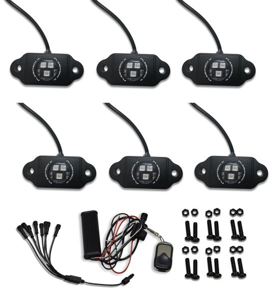 Rock Light X 6 Piece Kit - RGB