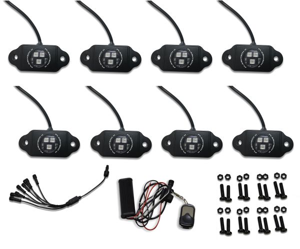 Rock Light X 8 Piece Kit - RGB