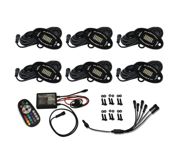Rock Light XL 6 Piece Kit - 24 LED RGBW