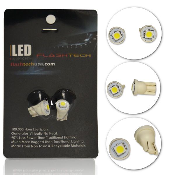 LED Exterior and Interior SMD LED Bulbs - 1 5050 LED - T10