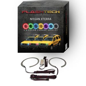 Nissan X-Terra V.3 Fusion Color Change LED Halo Headlight Kit 2000-2001
