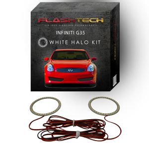 Infiniti G35 Coupe White LED Halo Headlight Kit 2006-2008