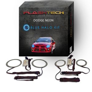 Dodge Neon 2003-2005 Blue LED Halo Headlight Kit