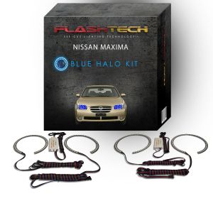 Nissan Maxima 2002-2003 Blue LED Halo Headlight Kit