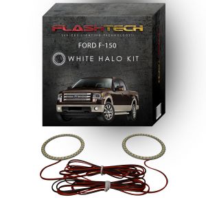 Ford F150 Projector White LED Halo Fog Light Kit 2013-2014