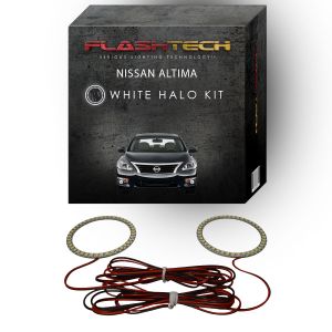 Nissan Altima Sedan White LED Halo Fog Light Kit 2013-2015