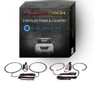 Chrysler Town & Country V.3 Fusion Color Change Headight Halo Kit 2005-2010 Blue LED Halo Headlight Kit