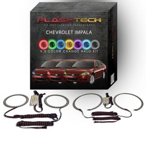 Chevrolet Impala V.3 Fusion Color Change LED Halo Headlight Kit 2006-2013