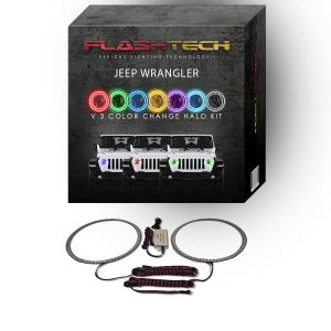 Jeep Wrangler JL V.3 Fusion Color Change LED Halo Headlight Kit 2018-2019
