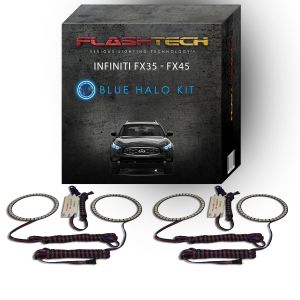 Infiniti FX35 / FX45 2005-2010 Blue LED Halo Headlight Kit