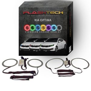 Kia Optima V.3 Fusion Color Change LED Halo Headlight Kit 2011-2013