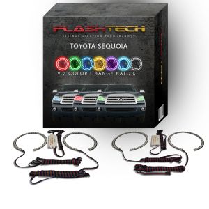 Toyota Sequoia V.3 Fusion Color Change LED Halo Headlight Kit 2007-2013