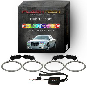 Chrysler 300c ColorChase LED Halo Headlight Kit 2005-2010
