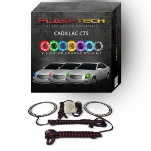 Cadillac CTS V.3 Fusion Color Change LED Halo Headlight Kit 2003-2007