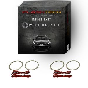 Infiniti FX37 White LED Halo Headlight Kit 2013-2017