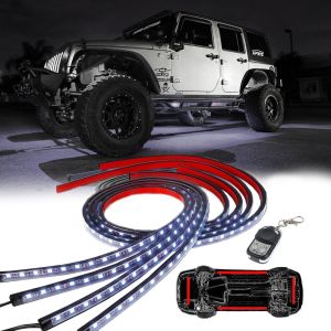Flashtech Waterproof White LED Underbody Lighting Kit installed on car