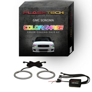 GMC Sonoma ColorChase LED Halo Headlight Kit 1994-1997