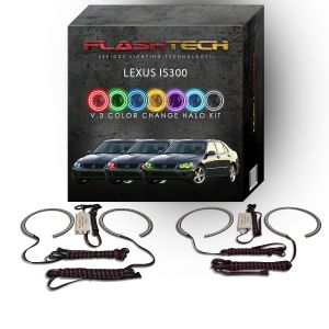 Lexus IS300 V.3 Fusion Color Change LED Halo Headlight Kit 2001-2005