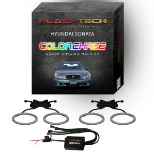 Hyundai Sonata ColorChase LED Halo Headlight Kit 2002-2005