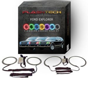 Ford Explorer V.3 Fusion Color Change LED Halo Headlight Kit 2002-2005