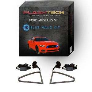 Ford Mustang GT BLUE DRL grille LED Light RTR kit 2015 - 2017